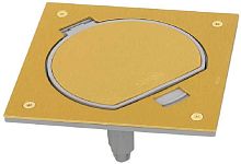 Лючок влагостойкий Simon Connect K45 1-м. 2 мод. с защелкой IP66 латунь картинка